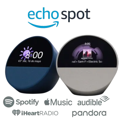🔊 Amazon Echo Spot: Despertador Inteligente con Alexa y Pantalla Táctil ✨