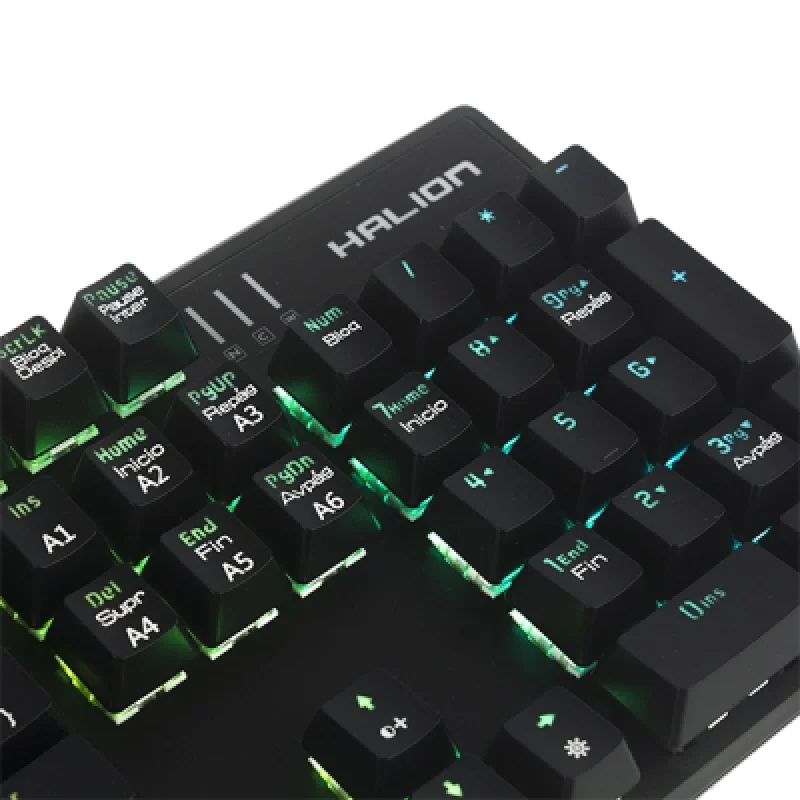 Teclado Mecánico Gamer Halion Jupiter HA KG939 | Precisión Velocidad y Estilo para Gamers