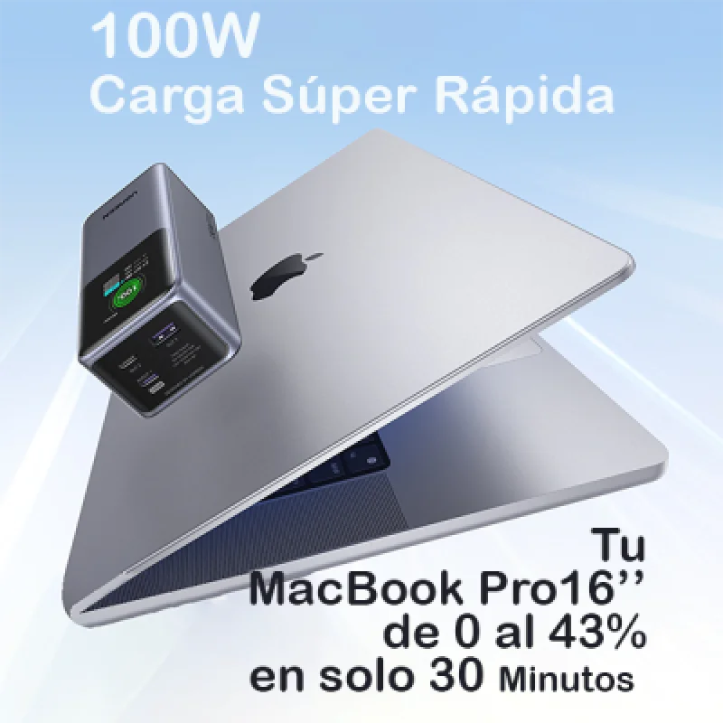 Cargador Portátil Ugreen Nexode 20000mAh 130W⚡Carga Rápida para iPhone Laptop y Más 🚀Envío Rápido Perú