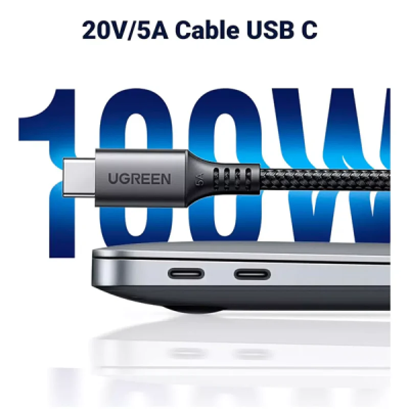Cable USB Tipo C a C 100W 2M UGREEN | Carga Rápida