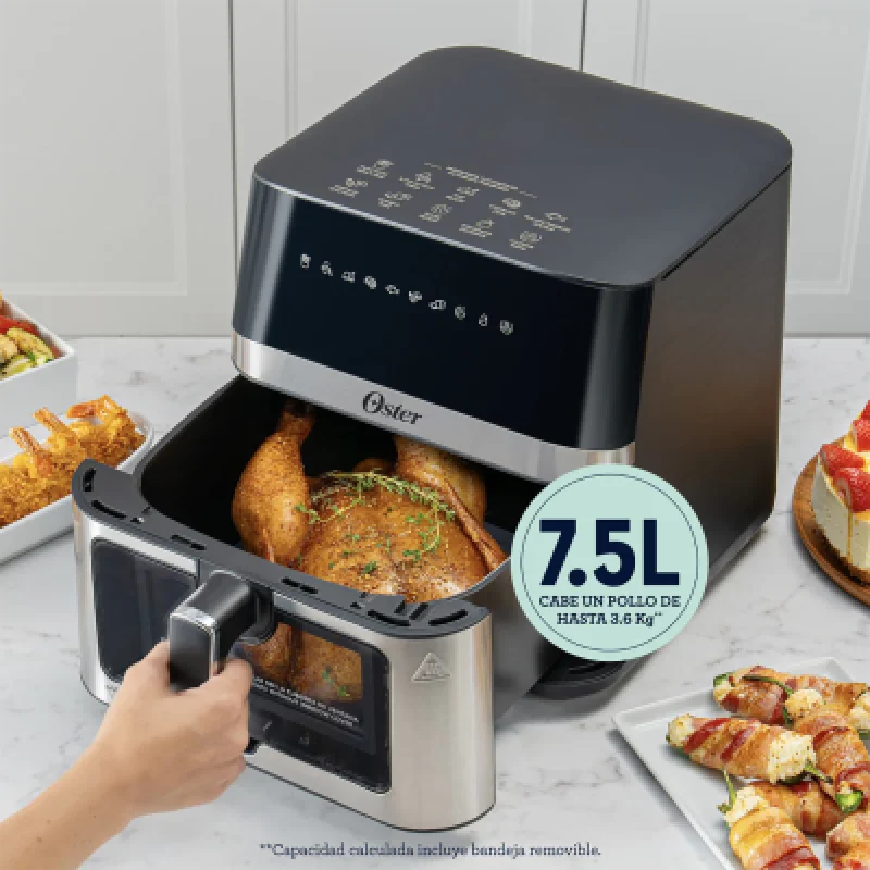 Freidora de Aire Oster 7.5L Digital DiamondForce 10 Programas🍖