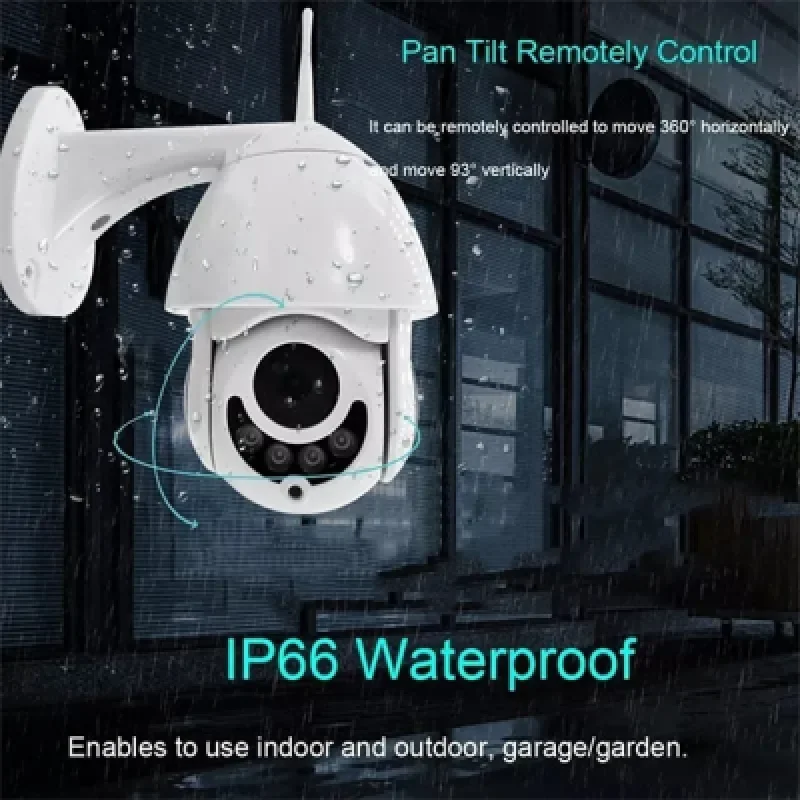 Cámara de Seguridad Wifi para Interiores y Exteriores DAYTECH DT H06 | Alta Resolución Visión Nocturna Control Remoto