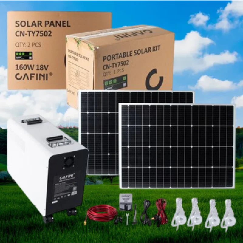 Kit Estación Energía Solar Portátil 1200Wh Cafini CN-TY7502 1500W ⚡