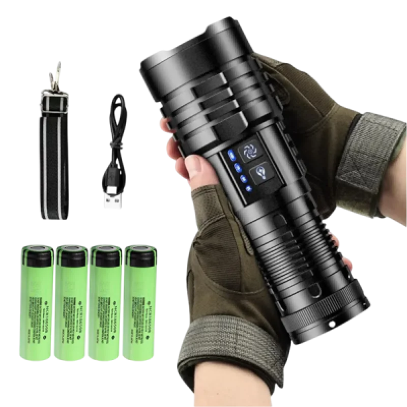 Linterna LED Recargable Lidimi LD L1422A 50W 5800lm Largo Alcance 3000m⭐