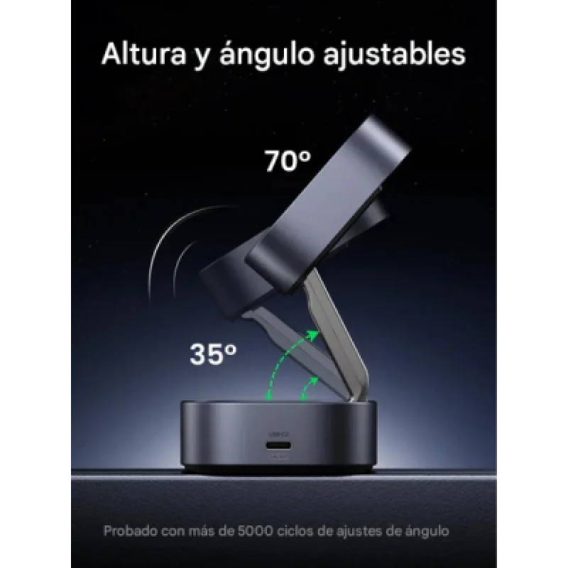 UGREEN W702 35316 – Cargador Inalámbrico Magnético 2 en 1 15W