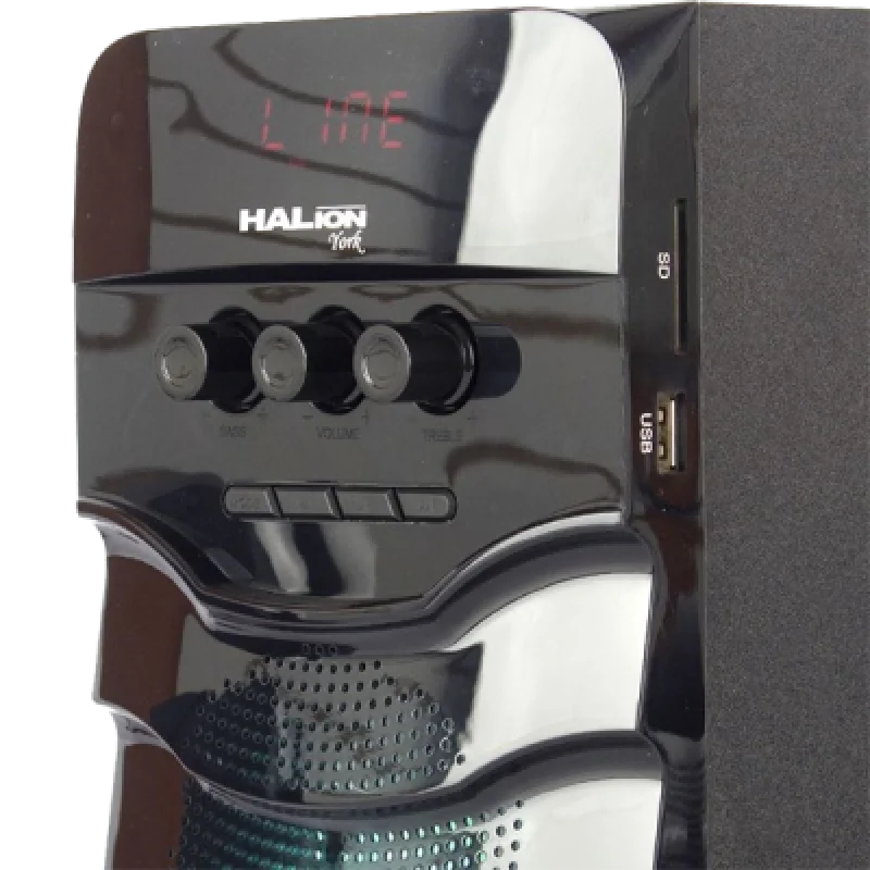 Parlante para PC Halion York HA K39 Bluetooth Woofer RGB | Sonido Potente y Luces LED para Gamers y Oficinas