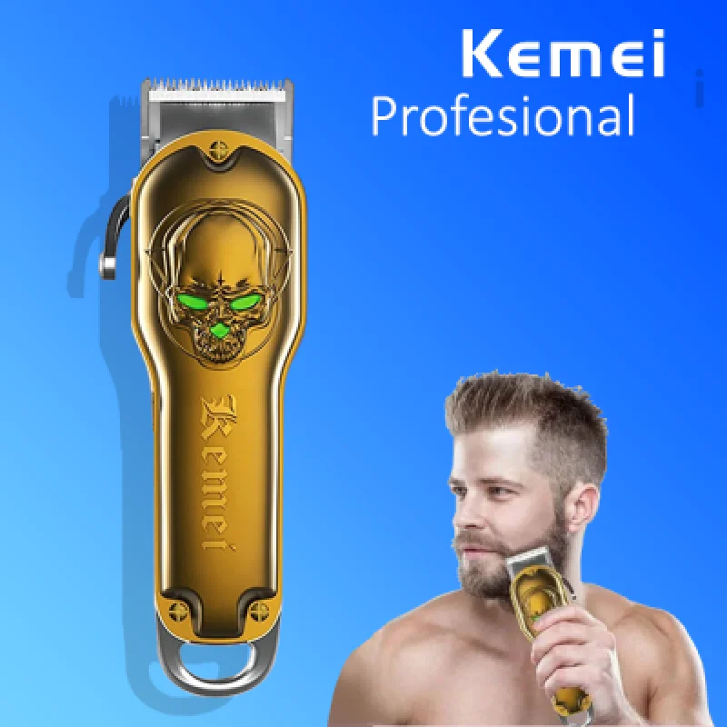 Máquina de Cortar Cabello Profesional KEMEI KM 1961 | Precisión y Potencia para Barberos y Uso en Casa