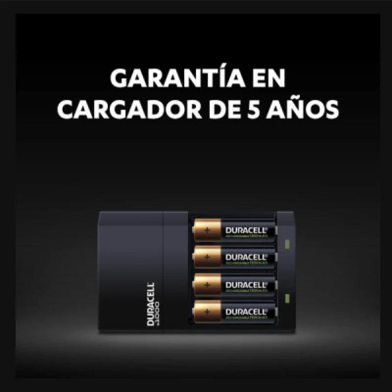 Pilas Recargables Duracell con Cargador Hi Speed AA y AAA