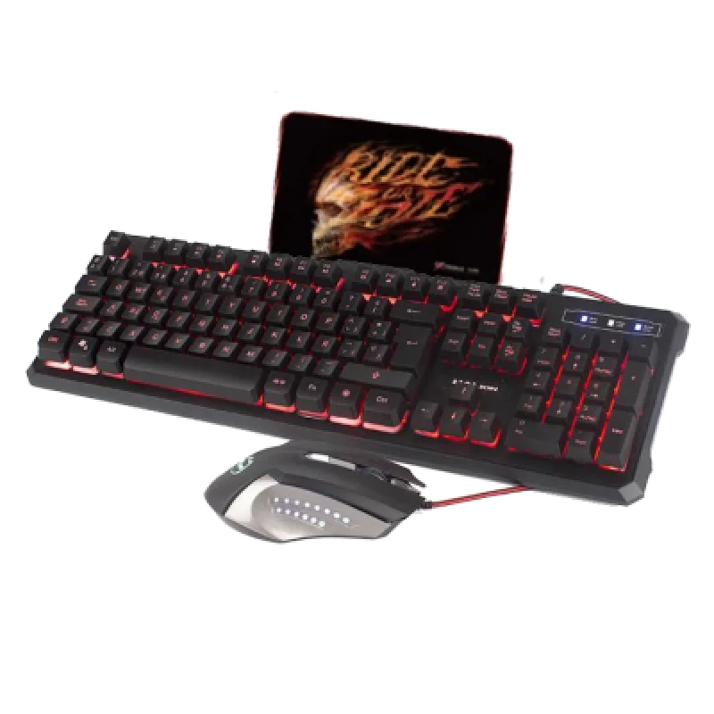 Combo Gamer Halion 3 en 1 HA 515C ODIN | Teclado Mecánico Mouse y Mousepad