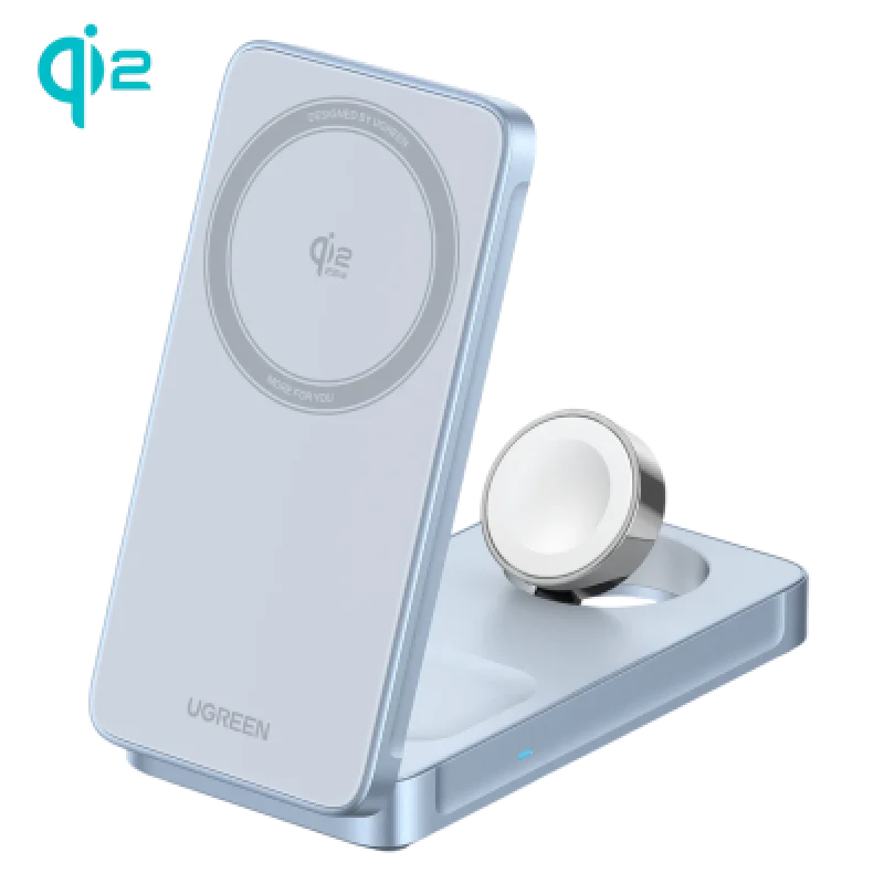 Cargador Inalámbrico UGREEN W757 MagSafe 3 en 1 25w Qi2 🔋