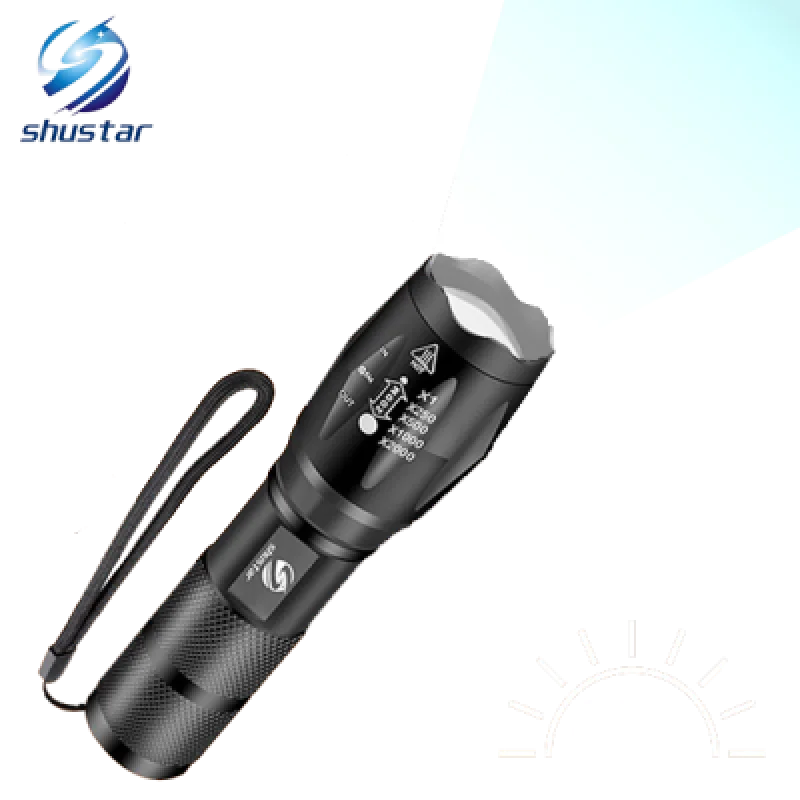 Linterna Recargable Shustar S 001 LED | 8000 Lúmenes 500m Alcance IPX 6 hasta 5 horas de Autonomía