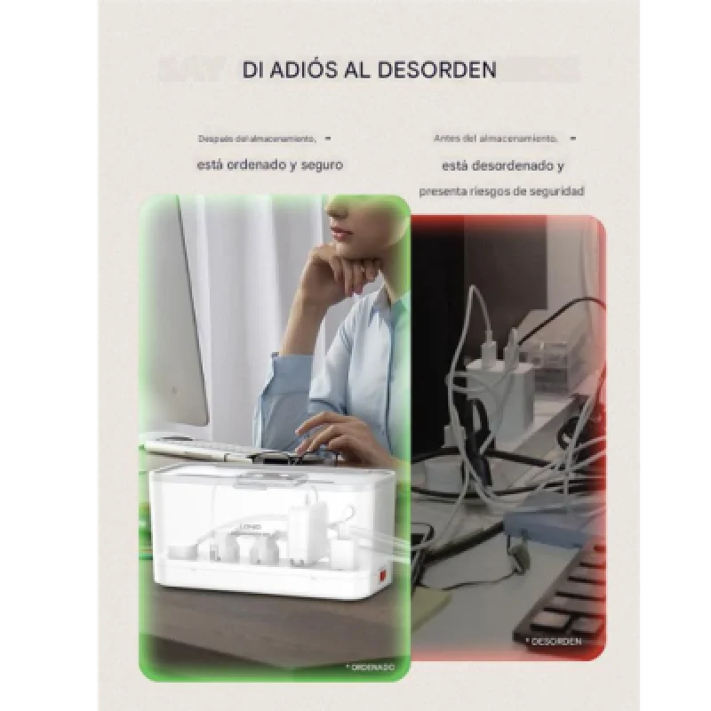 Regleta con Cargador Inalámbrico 15W y Puertos USB Rápidos LDNIO