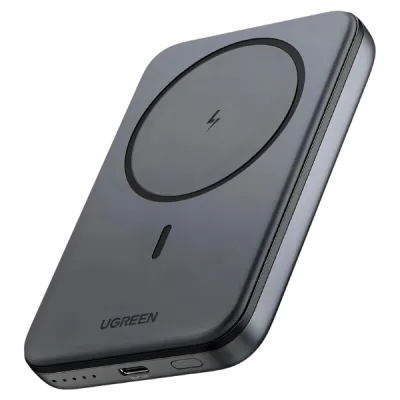 Power Bank Magnético UGREEN PB560 – 5 000 mAh carga 15 W inalámbrico + USB‑C