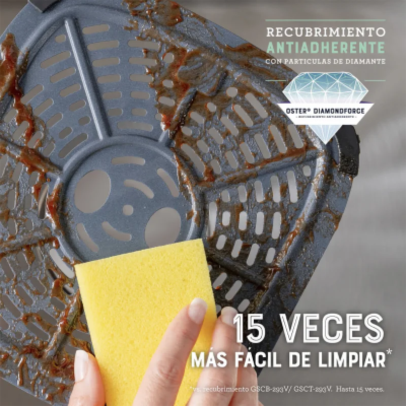 Freidora de Aire Oster 7.5L Digital DiamondForce 10 Programas🍖