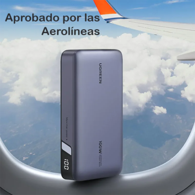 Power Bank UGREEN 20000mAh 100W + Cable Tipo C🏷️