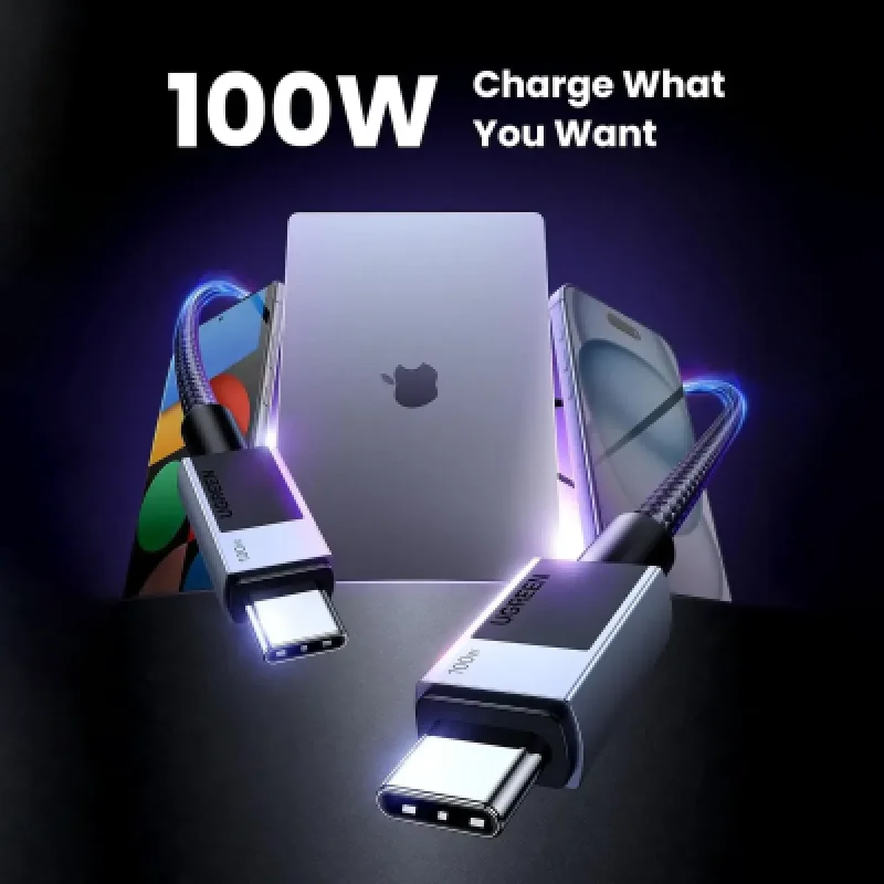 Cable USB-C UGREEN 100W Carga Rápida Trenzado L512
