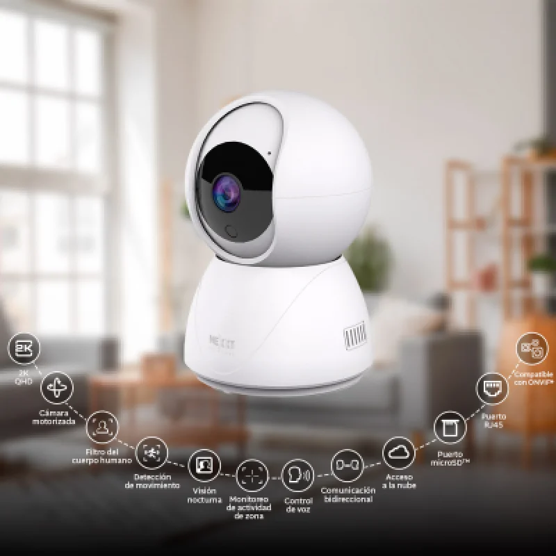 Cámara WiFi Nexxt NHC IP10 de Seguridad Interior HD 1080p