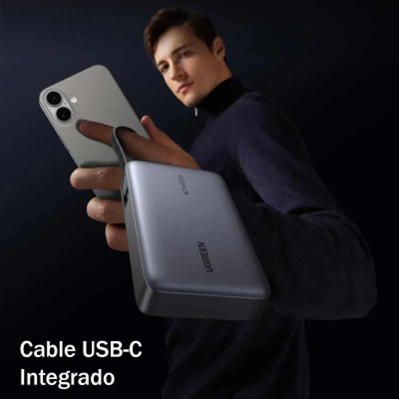 UGREEN Nexode Power Bank 20000mAh 67W Cable USB-C Carga Rápida