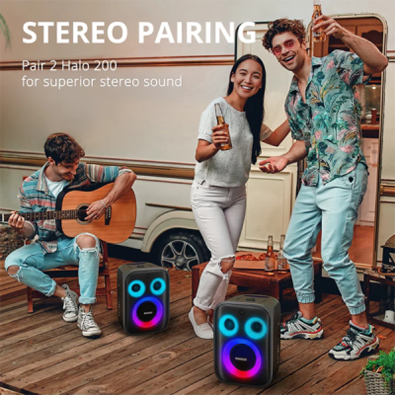 Altavoz Bluetooth Tronsmart Halo 200 con Karaoke y Micrófono Inalámbrico | Perfecto para Fiestas y Eventos