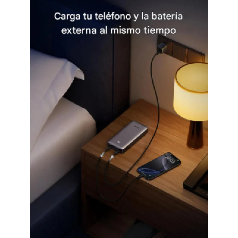 Power Bank UGREEN 20000 mAh 30W con Pantalla LED y Carga Rápida