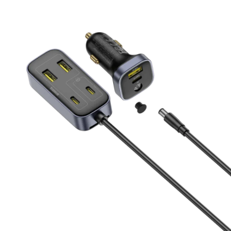 Baseus BackseatPal L1 – Cargador de Auto 3×USB A + 3×USB C 110 W