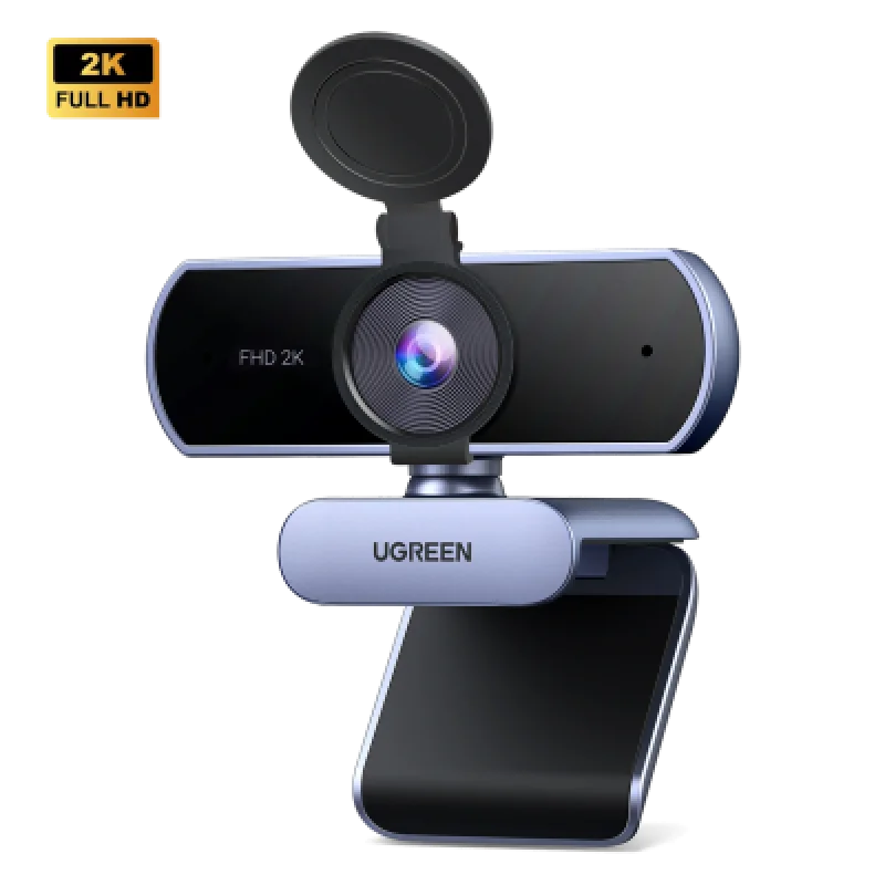 Cámara Web para PC UGREEN CM717 2K FHD USB Autofocus Micrófono Dual🎬