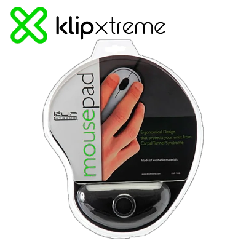 Mouse Pad Ergonómico con Gel KlipXtreme KMP-100B 🎨