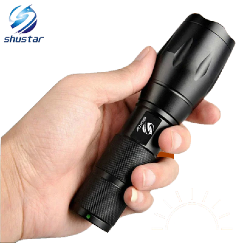 Linterna Recargable Shustar S 001 LED | 8000 Lúmenes 500m Alcance IPX 6 hasta 5 horas de Autonomía