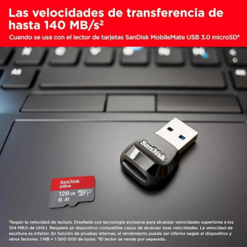 SanDisk Ultra microSDXC 128GB  HD