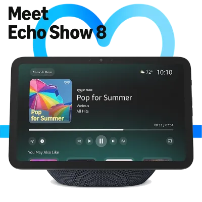 Amazon Echo Show 8 Pantalla Inteligente de 8.7" HD con Audio Espacial y Alexa+ 🎙️