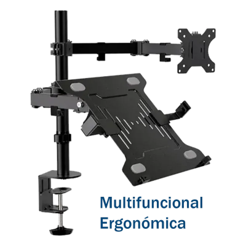 Soporte Monitor y Laptop Klip Xtreme KMM-301 13”-32” Giro Total