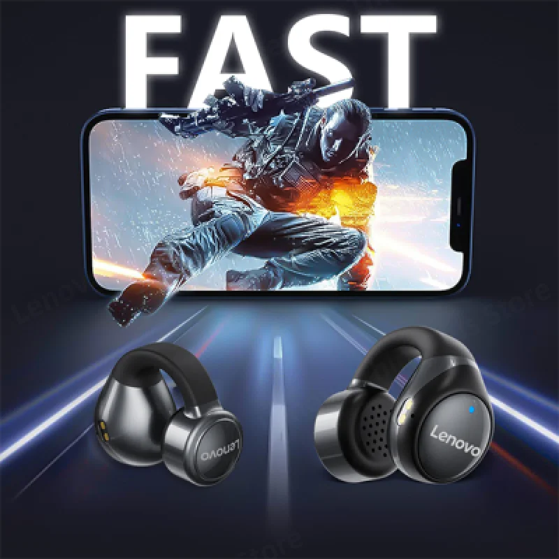 Audífonos Inalámbricos Lenovo X20 Clip ThinkPlus | Conectividad Bluetooth Sonido de Alta Calidad y Carga Rápida