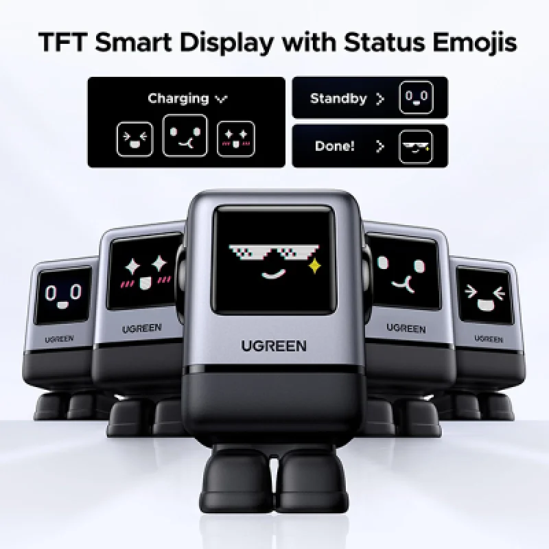 Cargador Ugreen 100W GaN Robot 4 Puertos USB-C | Carga Rápida🔋