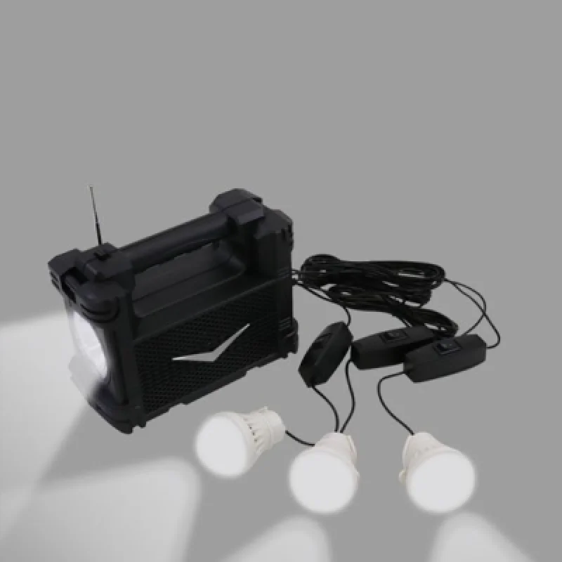 Kit Solar Portátil Cafini CN TY4225FM BT: Energía Solar 12V 20000mAh Carga Rápida y Iluminación para Dispositivos y Más