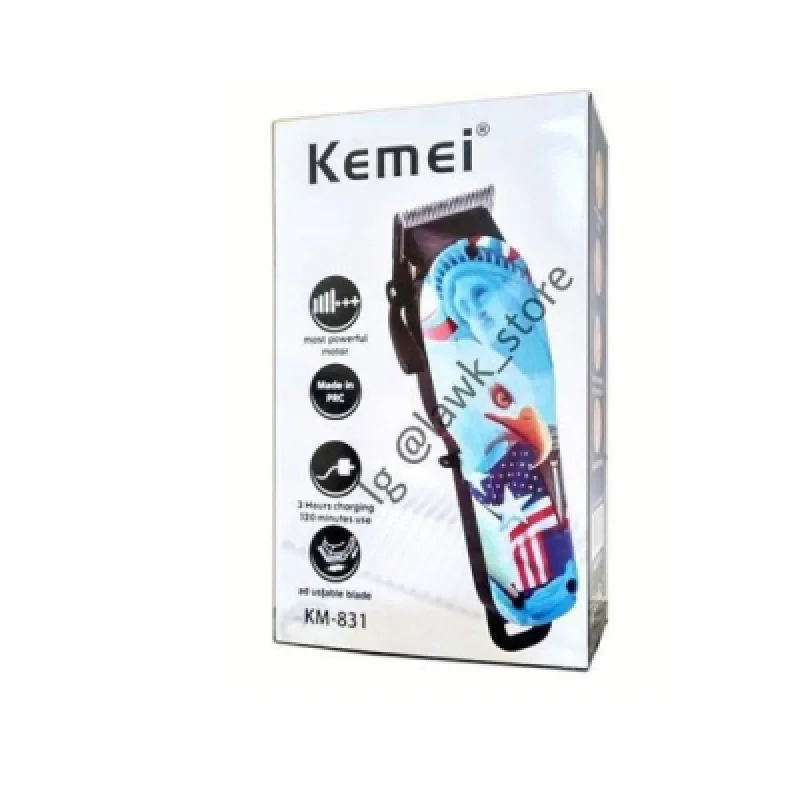 Máquina de Cortar Cabello y Barba Kemei KM 831 Recargable Profesional