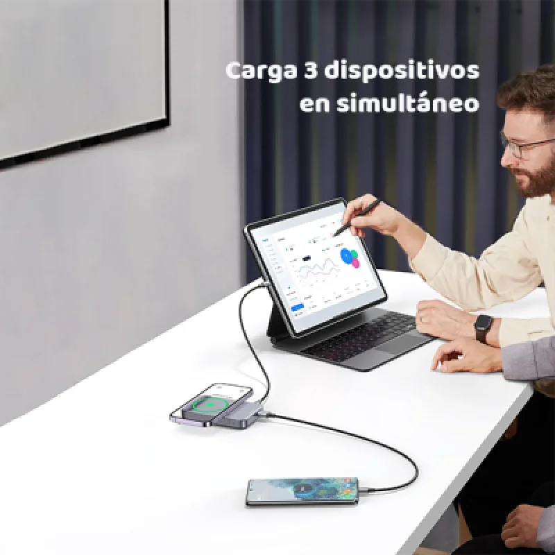 Cargador Portátil Inalámbrico Ugreen PB206 10000mAh 20W🔋