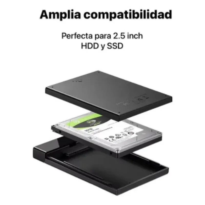 Carcasa Disco Duro 2.5'' Velocidad Sata 3.0 Hasta 6gbps