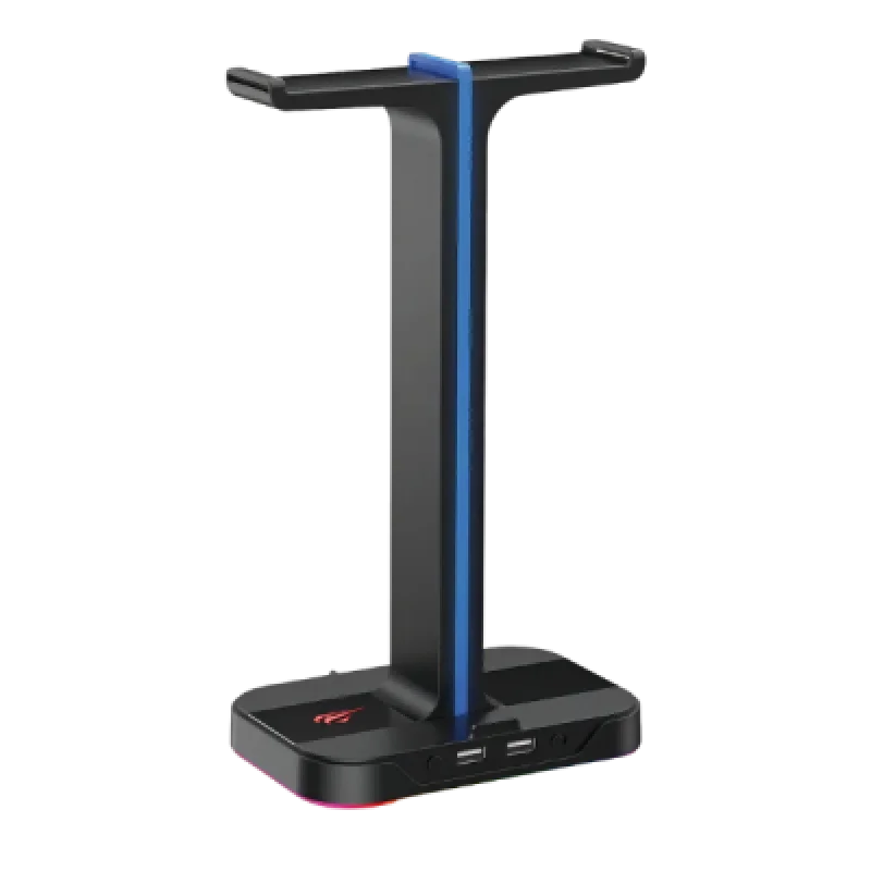 Soporte para auriculares Havit TH650 RGB con doble gancho y 2 puertos USB