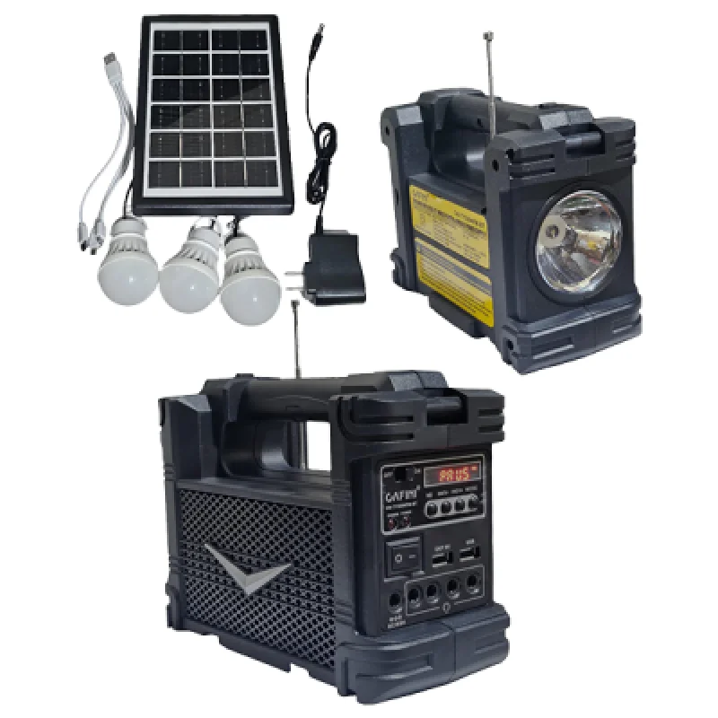Kit Solar Portátil Cafini CN TY3994FM BT: Energía Solar para Iluminación y Carga Rápida | Envío Inmediato a Todo Perú