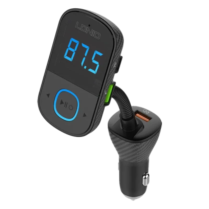 Cargador para Auto LDNIO C705Q 43W con Reproductor Bluetooth | Carga Rápida y de Alta Calidad