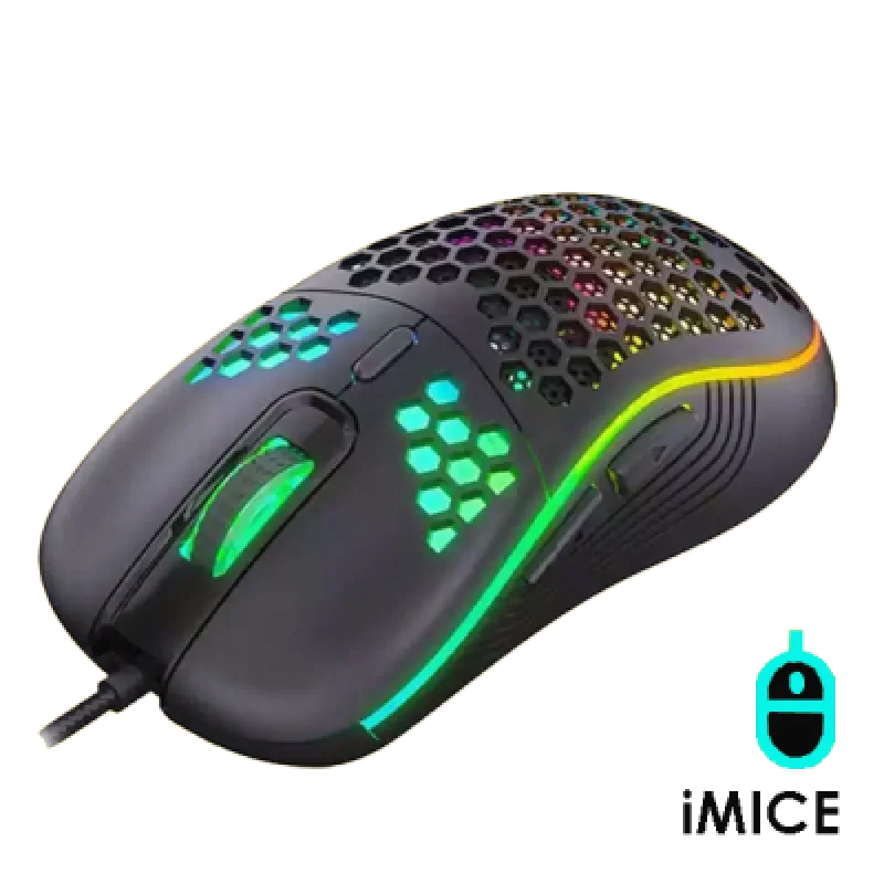 Mouse Gamer iMICE T 98 RGB | Precisión Diseño Futurista y Resistencia para Gamers
