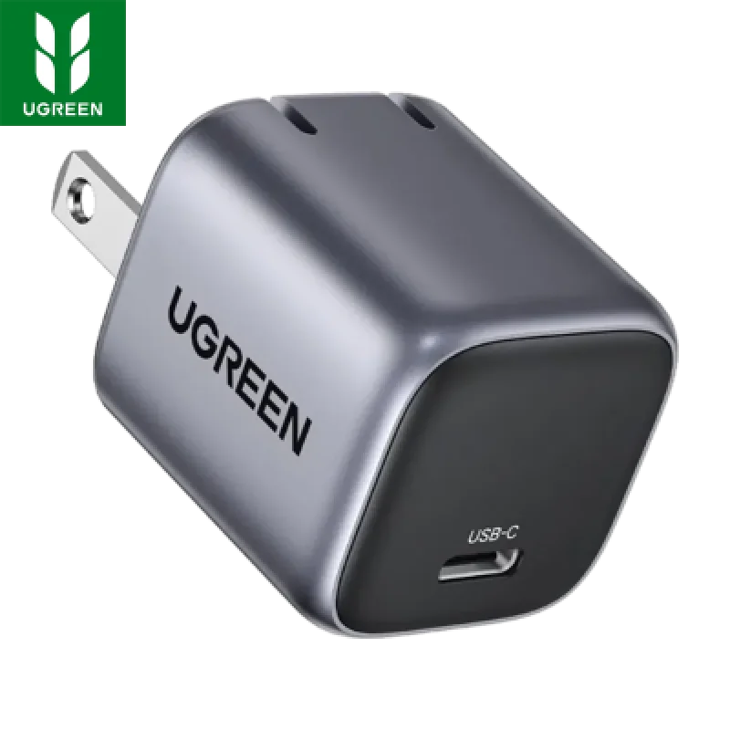 Cargador UGREEN 20W USB-C PD Carga Rápida | iPhone y Android