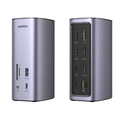 UGREEN Revodok Pro 312 – Docking Station Universal 12 en 1 con HDMI 4K y USB C