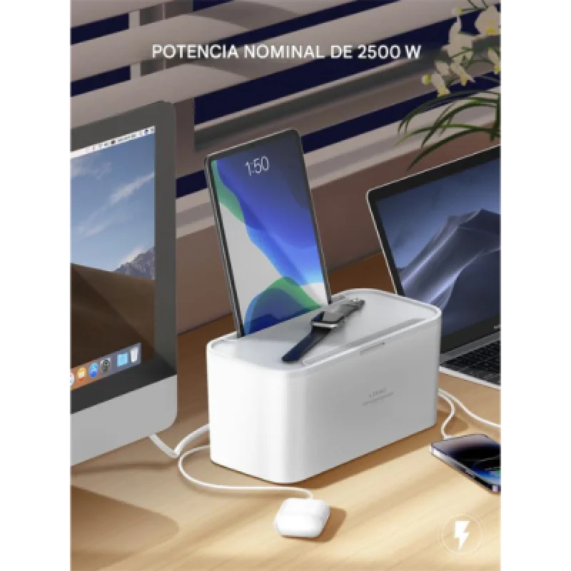 Regleta con Cargador Inalámbrico 15W y Puertos USB Rápidos LDNIO