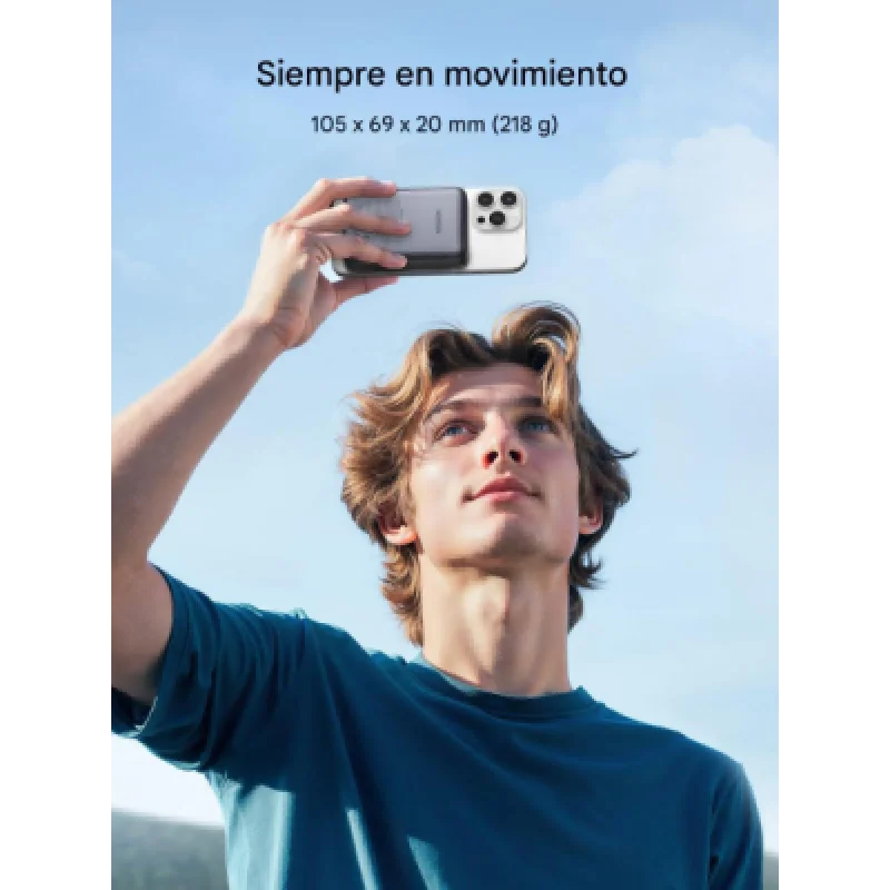 Power Bank UGREEN Magnetic Qi2 10 000 mAh – 15 W inalámbrico + 20 W cable USB C