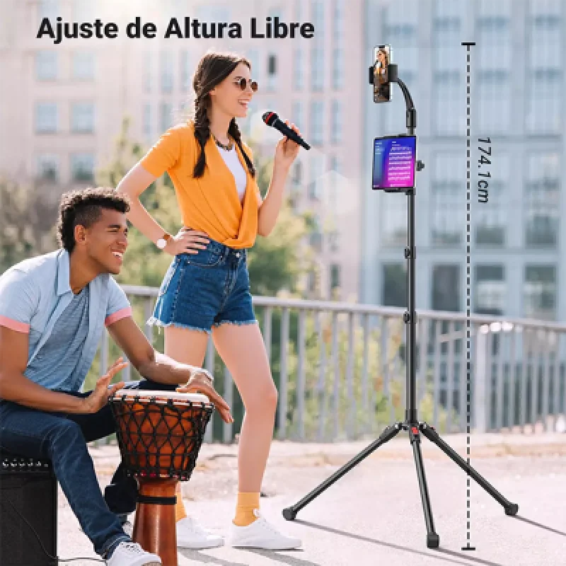 Trípode UGREEN Ajustable 2 en 1 para Teléfono y Tablet