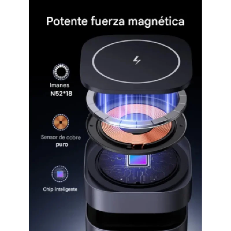UGREEN W702 35316 – Cargador Inalámbrico Magnético 2 en 1 15W