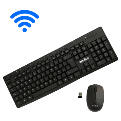Teclado y Mouse Inalámbrico Weibo
