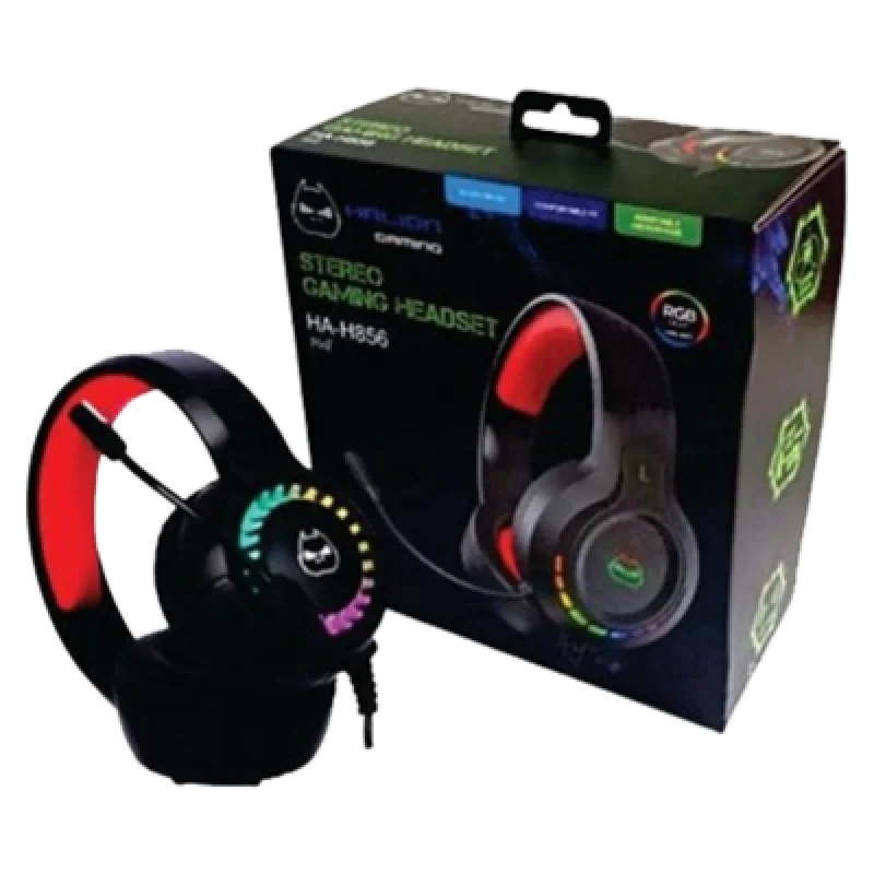 Audífonos Gamer Halion Hell HA 841 con Micrófono y Diadema RG