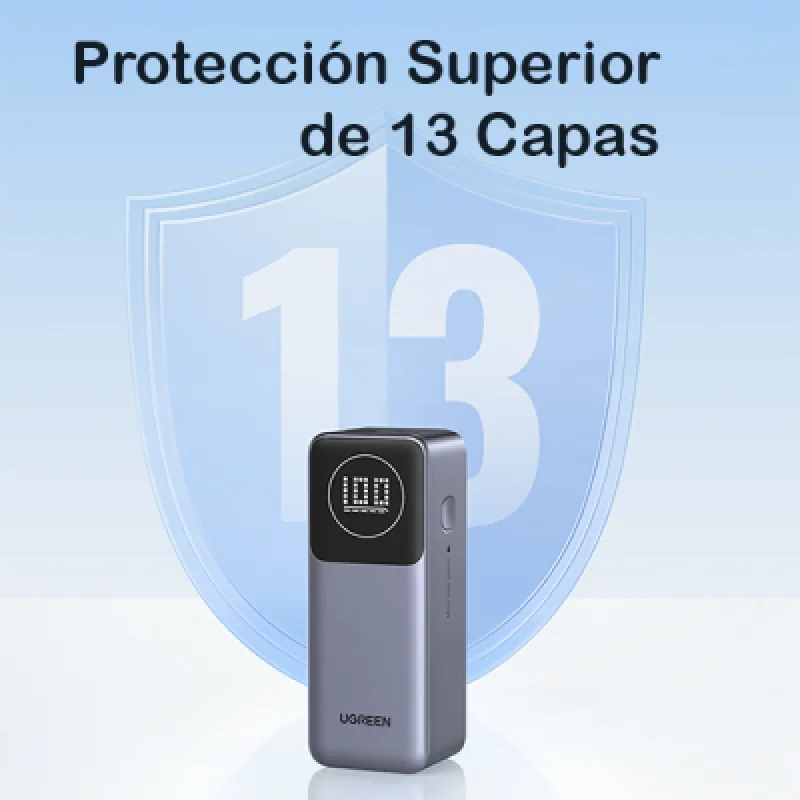 Cargador Portátil Ugreen Nexode 12000mAh 100W🔋 Carga Rápida para iPhone Laptop y Más 🚀Envío 24h Perú
